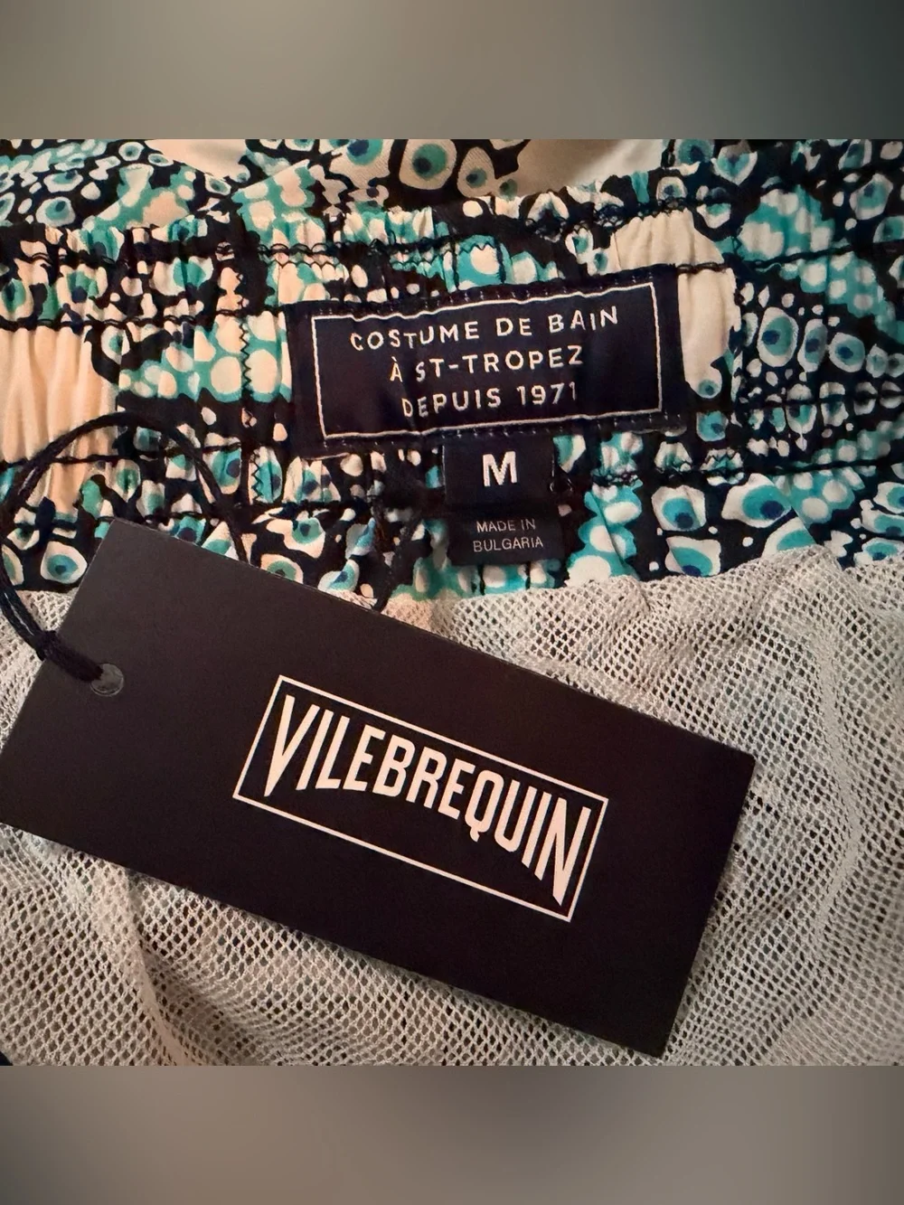 NWT Vilebrequin Men’s Bleu Marine Swim Trunks in M